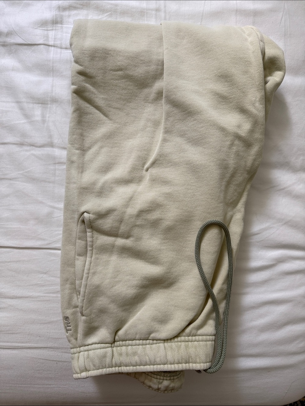 TNA Cozy Fleece Sage Green Jogger Sweatpants